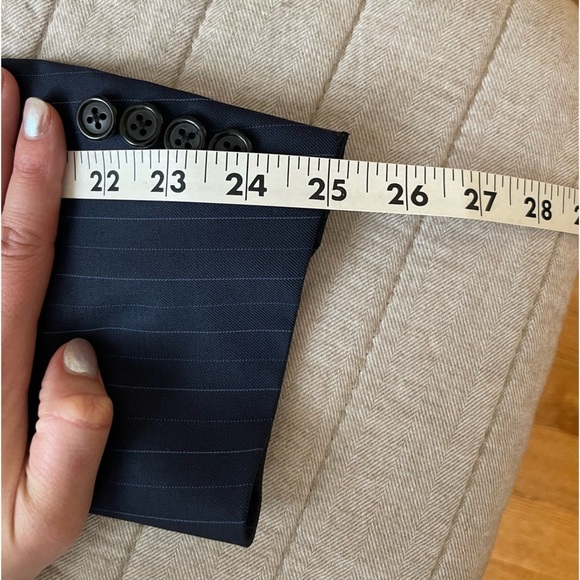 Hickey Freeman Navy Pinstripe Blazer - Picture 12 of 12